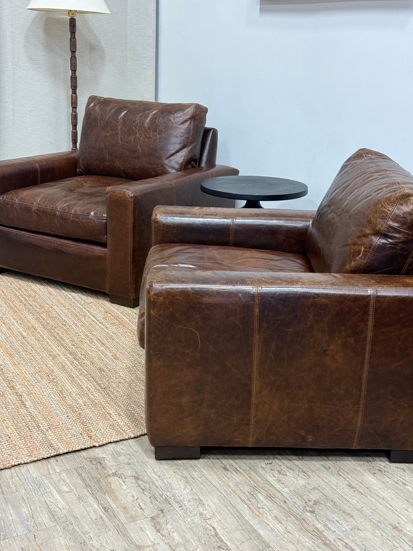 Restoration Hardware Maxwell Collection – Italian Brompton Leather (Cocoa)