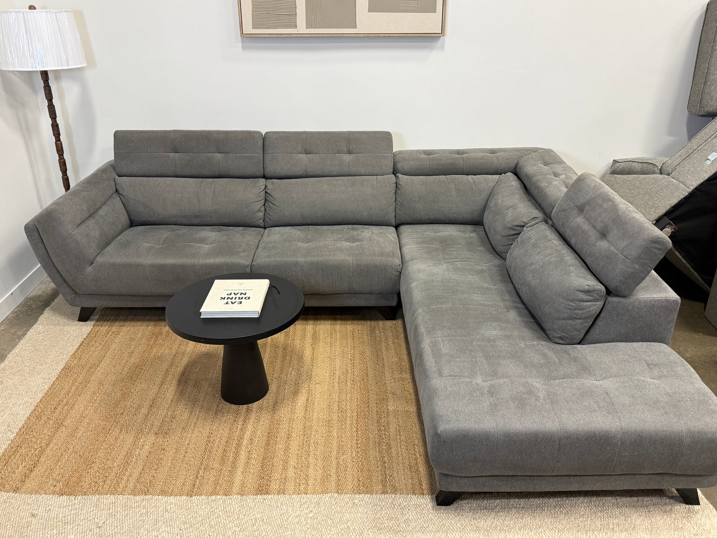 The Brick Modern Sectional (Dark Grey)