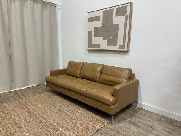 Pre owned EQ3 Eve Leather Sofa – Canadian Made