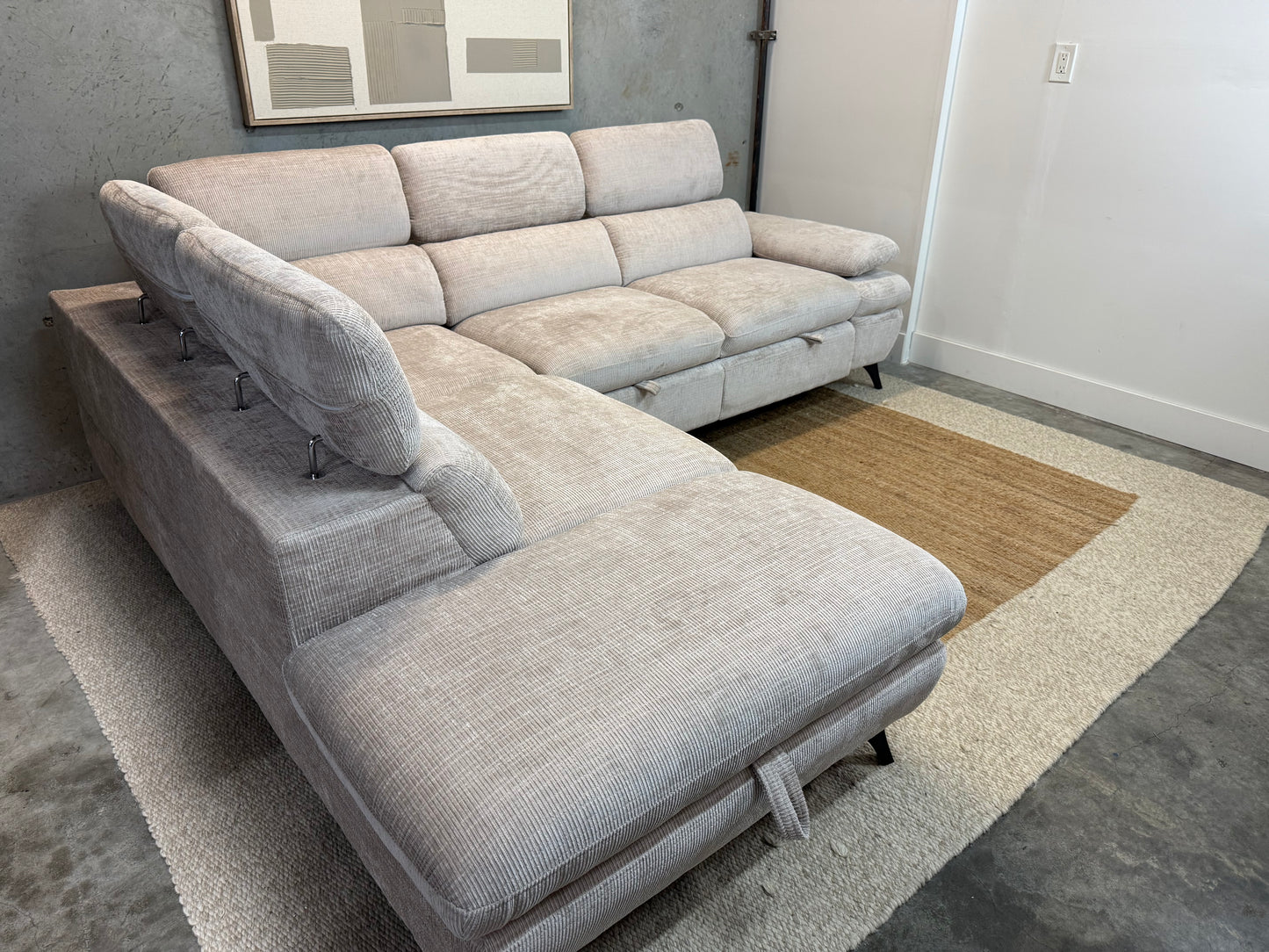 Tofino Sofa-bed sectional Cream