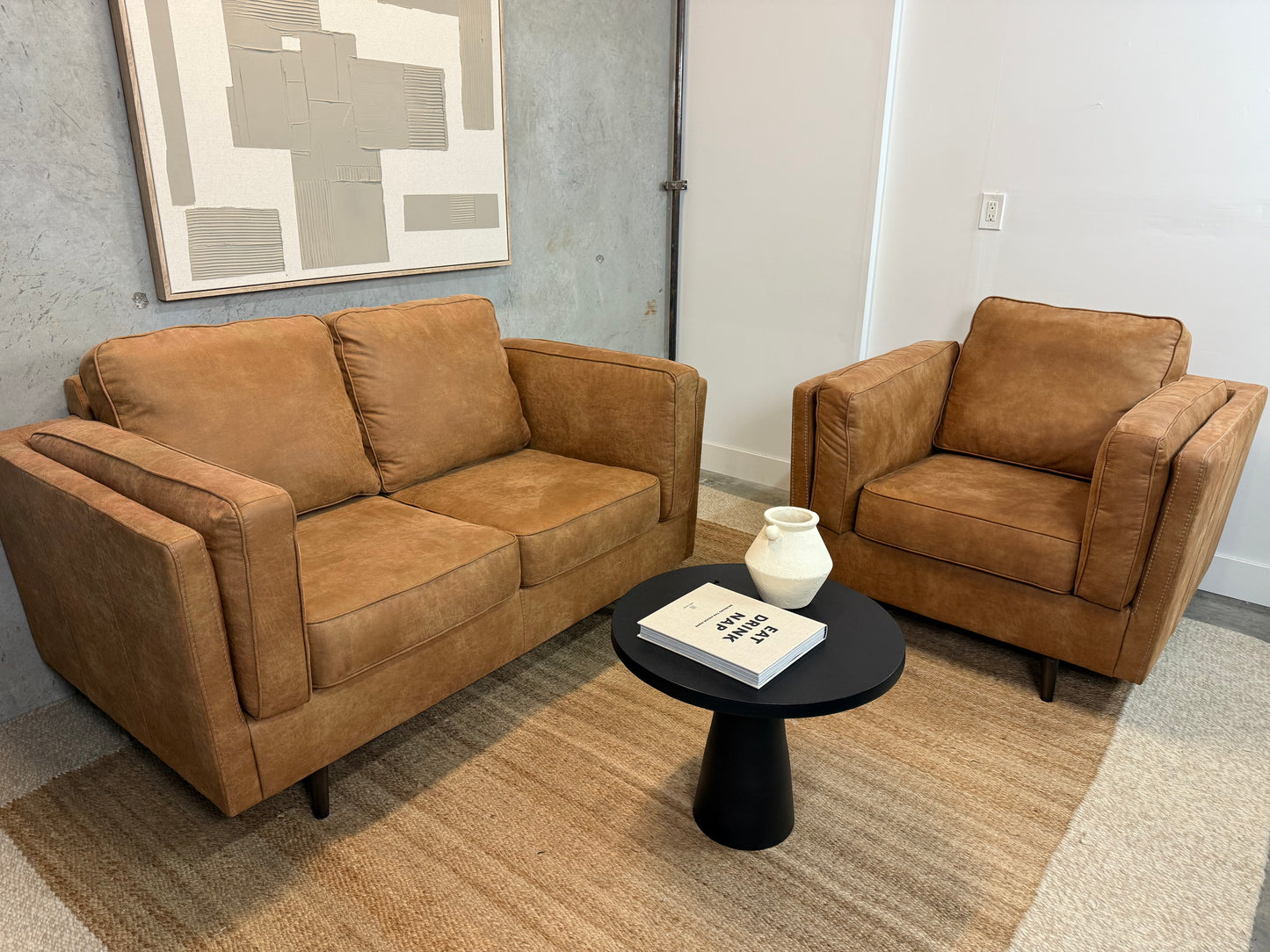 MCM Love seat and chair