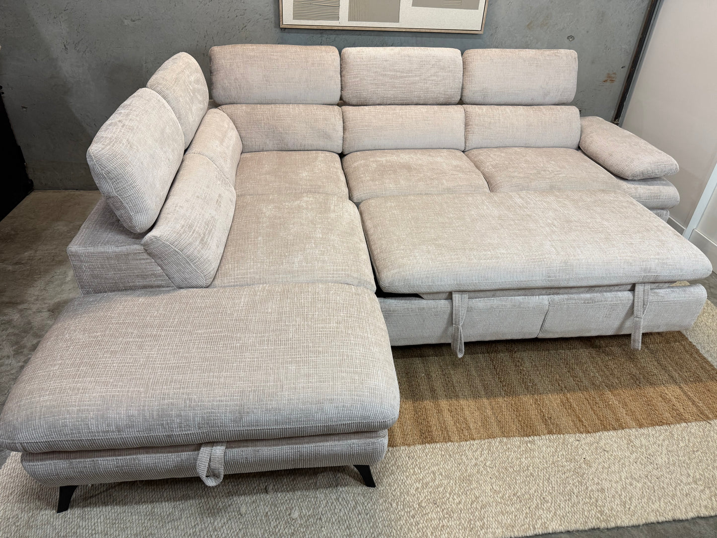 Tofino Sofa-bed sectional Cream
