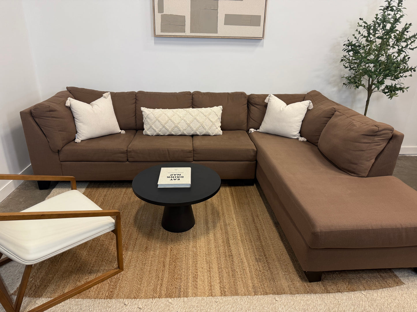 Two piece Sectional couch Pre-Owned