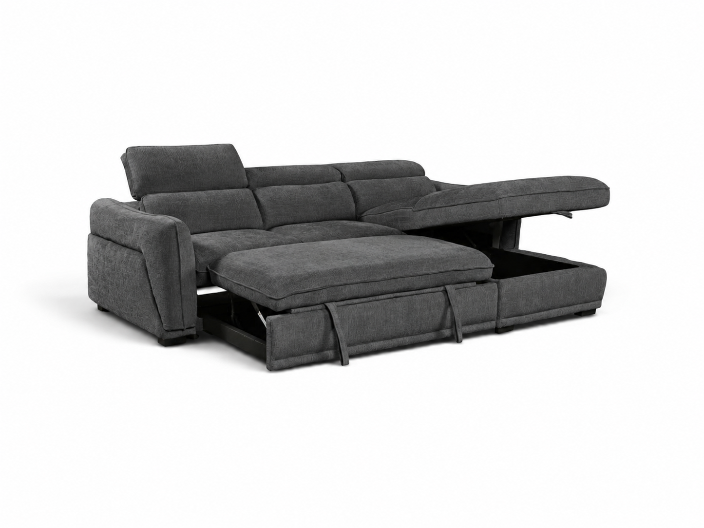 Nanaimo Sofa Bed & Storage Dark Grey