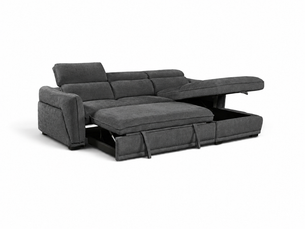Nanaimo Sofa Bed & Storage Dark Grey
