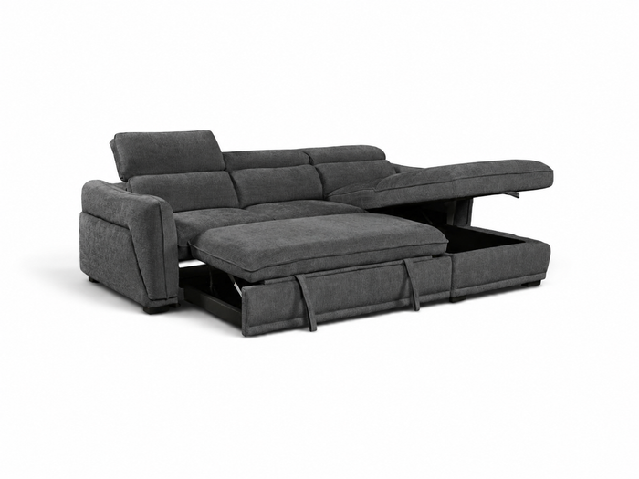 Nanaimo Sofa Bed & Storage Dark Grey