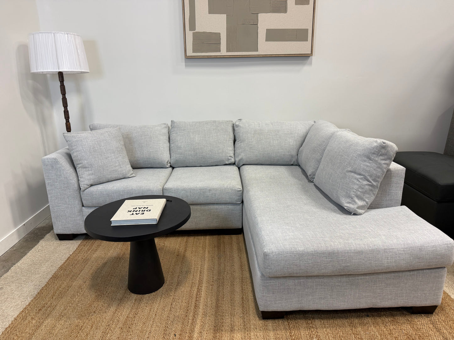 Vogue Designs Canadian-Made Sectional — Light Grey