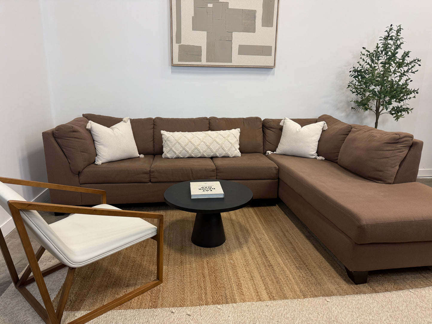 Two piece Sectional couch Pre-Owned