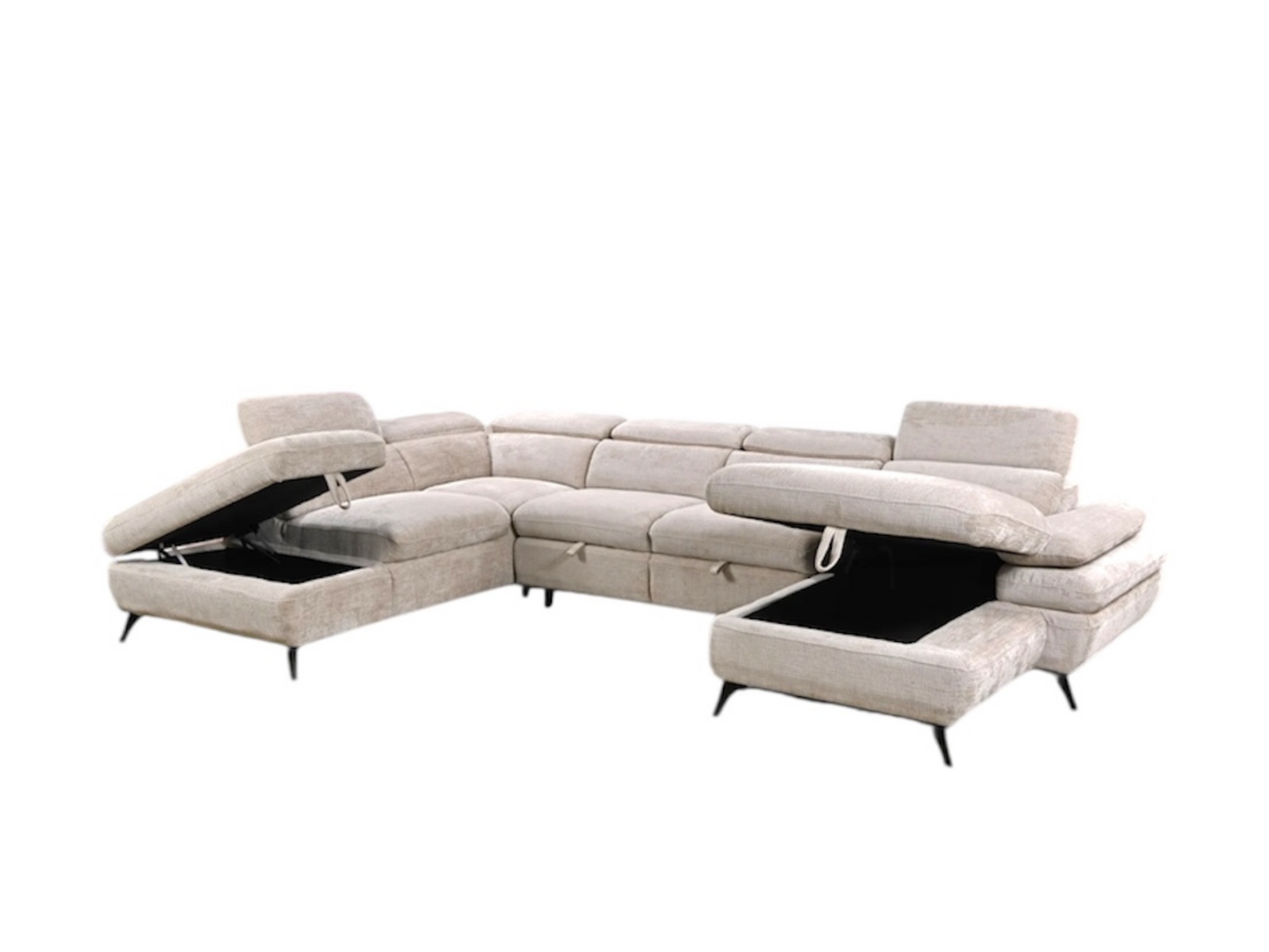 Tofino 3-Piece Sleeper Sectional Cream