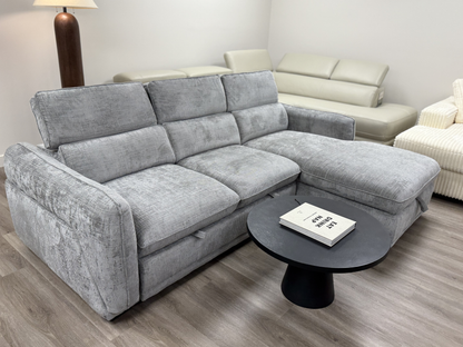 Nanaimo Sofa Bed and Storage Light Grey