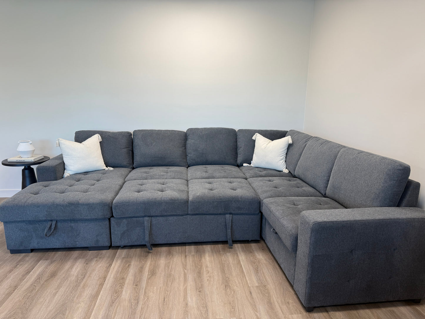 Victoria 4-Piece Sleeper Sectional with Dual Pull-Outs & Storage