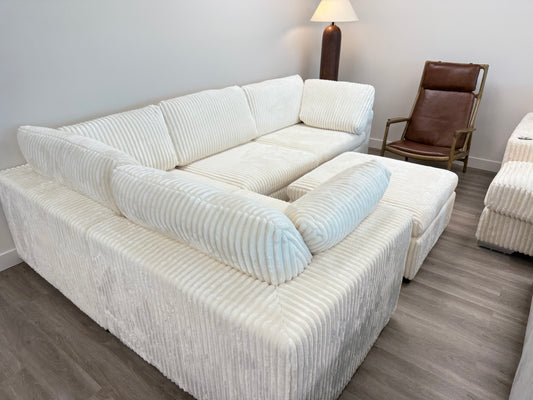 5-Piece Modular Corduroy Sectional