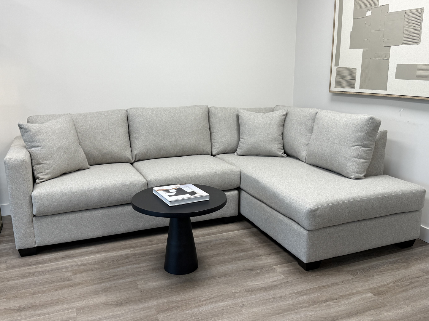 ClassicEra Canadian Custom Made Pillow Back Chaise Sectional