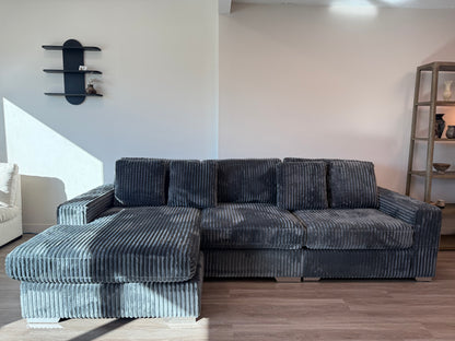Moon Sectional Sofa Dark Grey