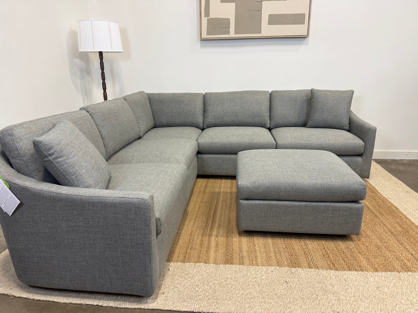 Modern Sectional with Ottoman