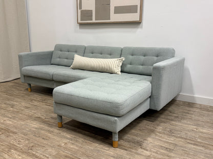 IKEA Morabo Reversible Chaise Sectional – Light Blue