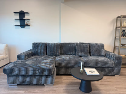 Moon Sectional Sofa Dark Grey