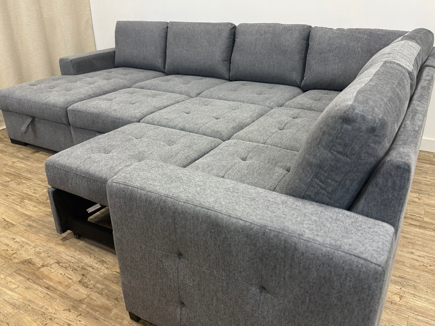 Victoria 4-Piece Sleeper Sectional with Dual Pull-Outs & Storage