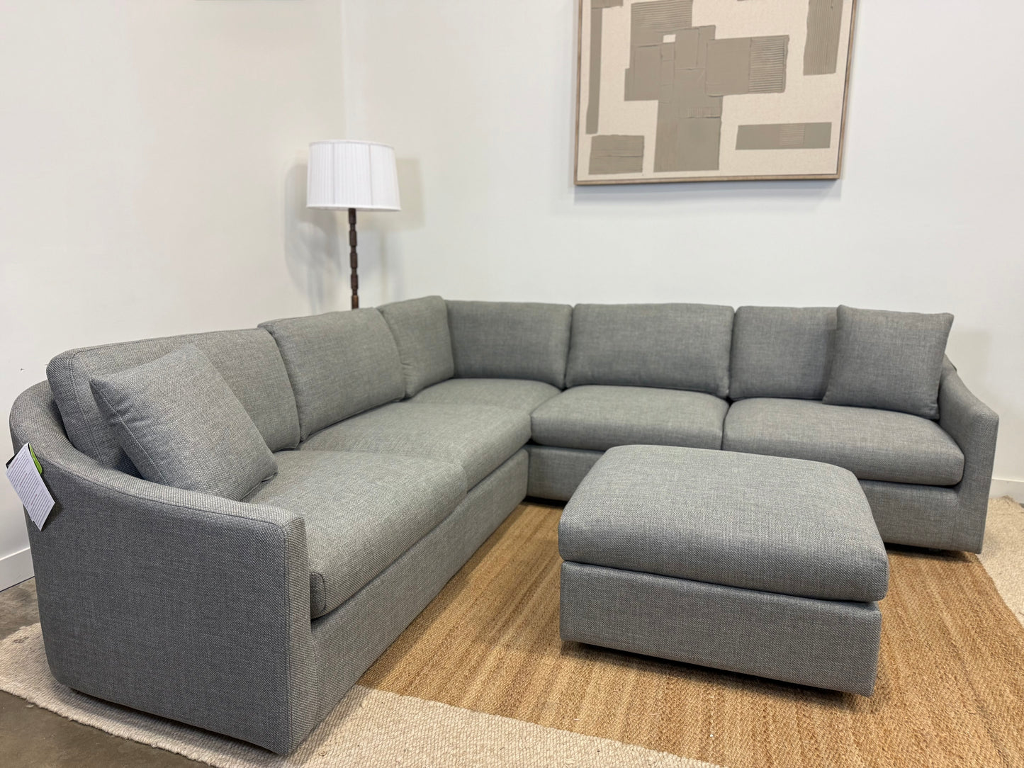 Modern Sectional with Ottoman