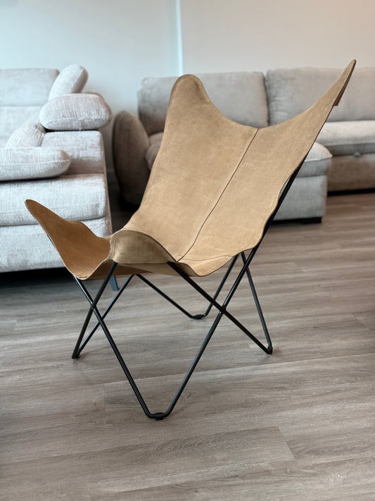 Kode Furniture Leather Butterfly Chair