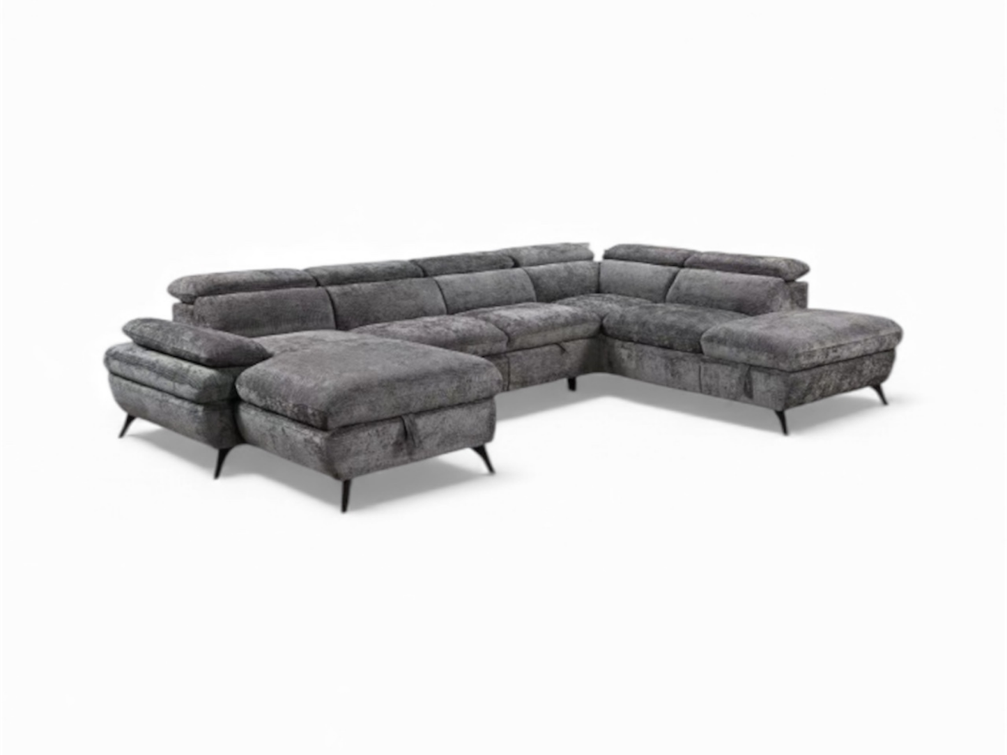 Tofino 3-Piece Sleeper Sectional Grey