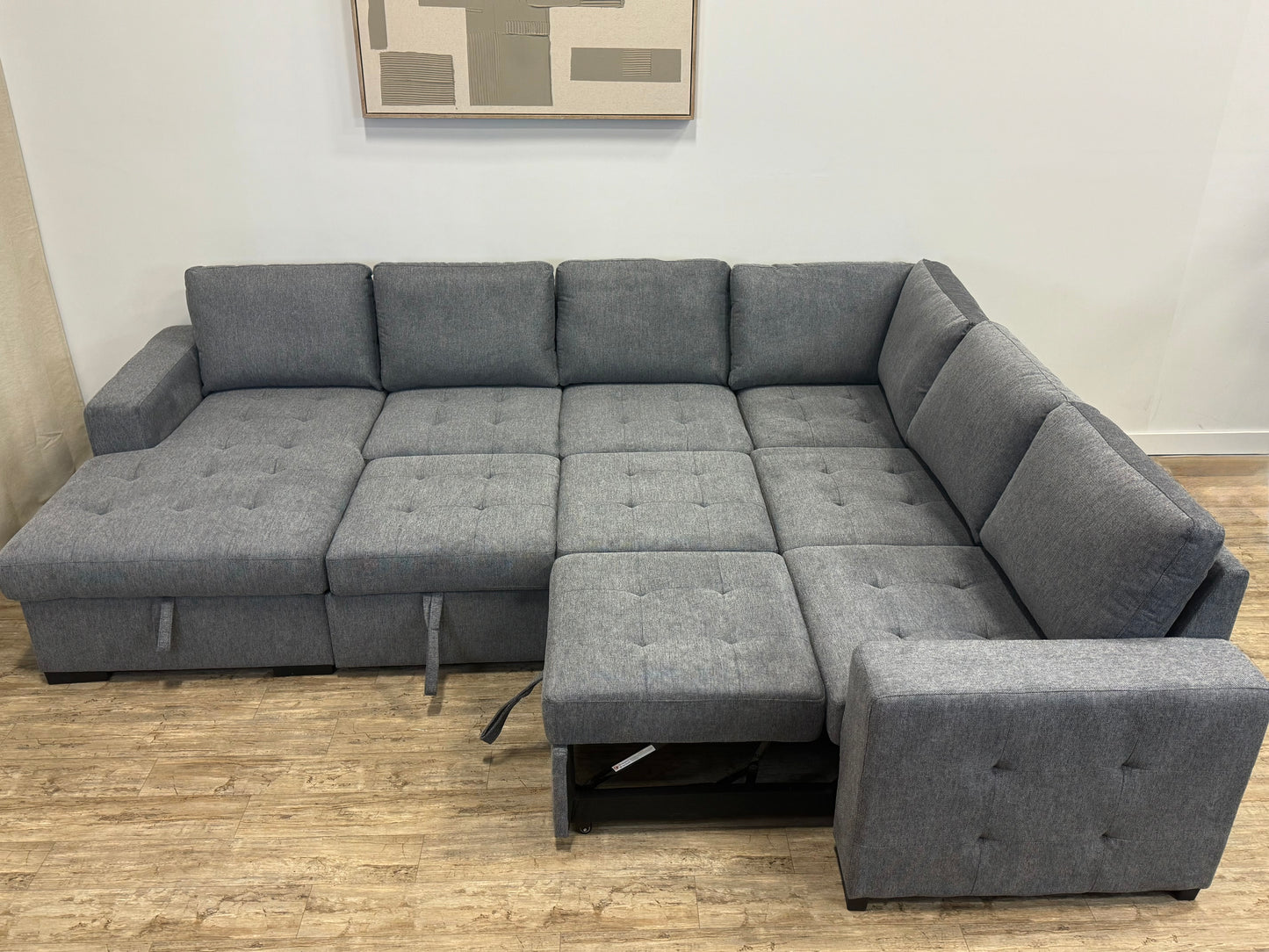 Victoria 4-Piece Sleeper Sectional with Dual Pull-Outs & Storage