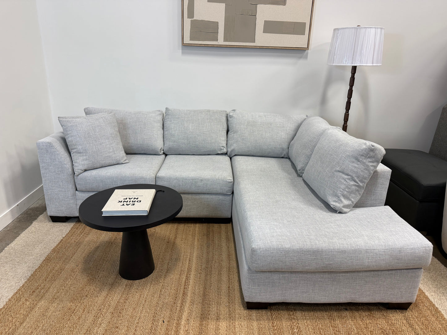 Vogue Designs Canadian-Made Sectional — Light Grey