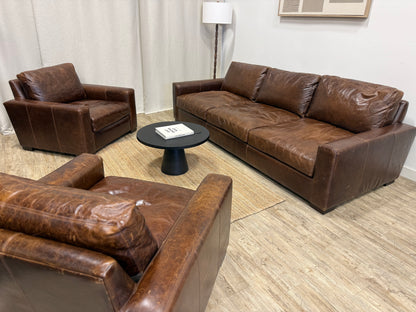 Restoration Hardware Maxwell Collection – Italian Brompton Leather (Cocoa)