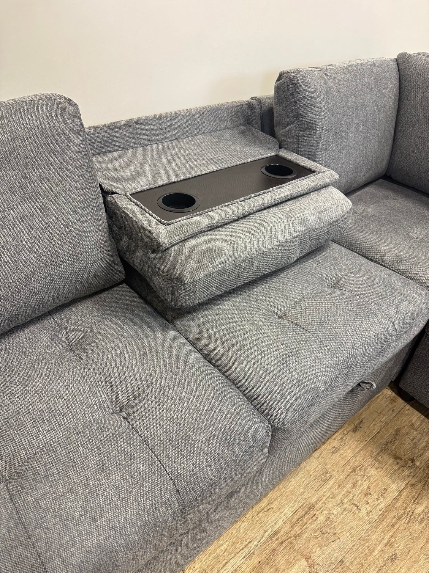 Victoria 4-Piece Sleeper Sectional with Dual Pull-Outs & Storage