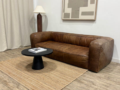 Pre-owned Article Cigar Leather Sofa