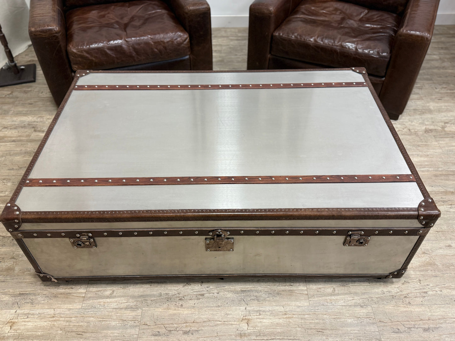 Restoration Hardware Aviator / Steamer Trunk Coffee Table (XL)