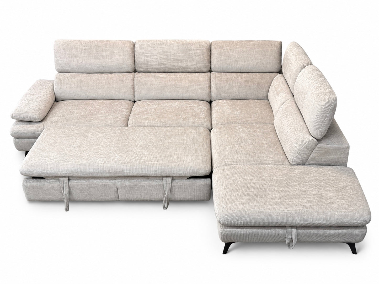 Tofino Sofa Bed Storage Sectional – Cream