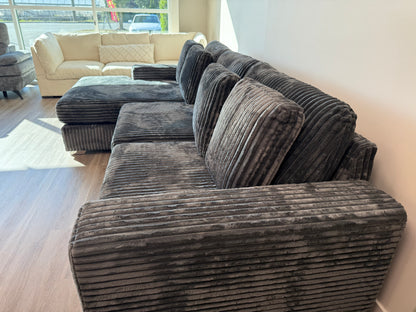 Moon Sectional Sofa Dark Grey