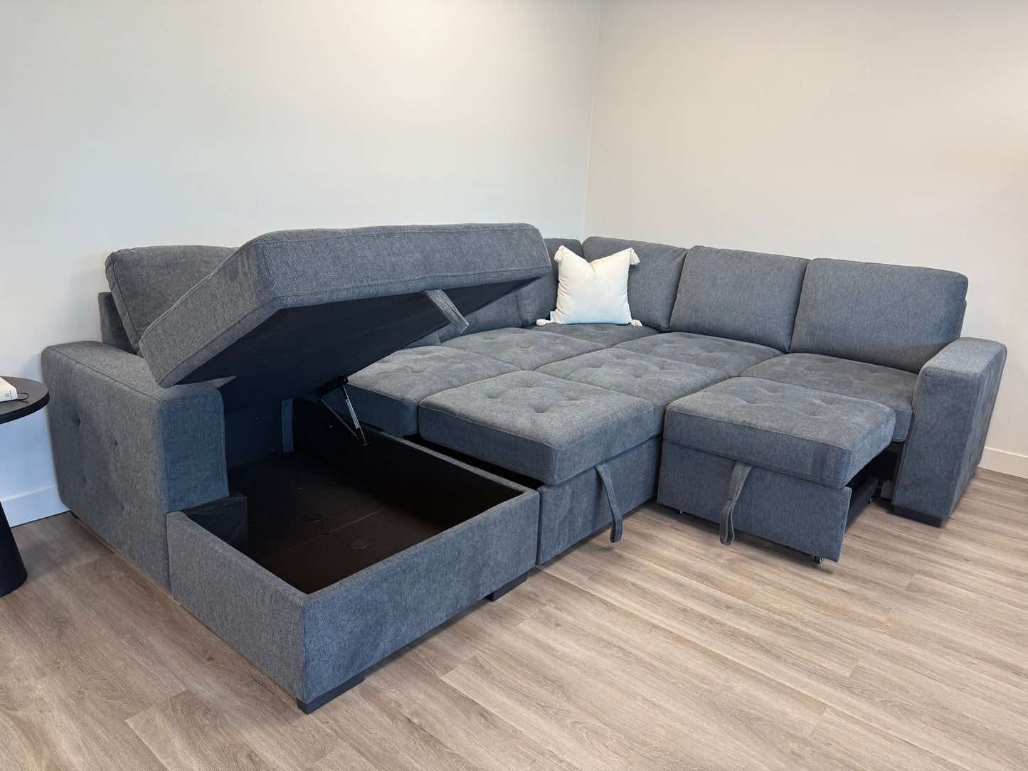 Victoria 4-Piece Sleeper Sectional with Dual Pull-Outs & Storage