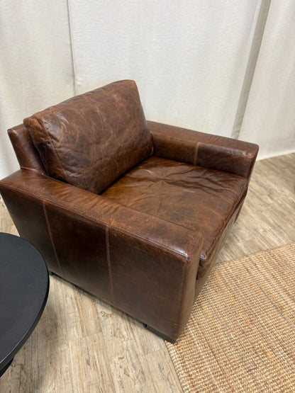 Restoration Hardware Maxwell Collection – Italian Brompton Leather (Cocoa)