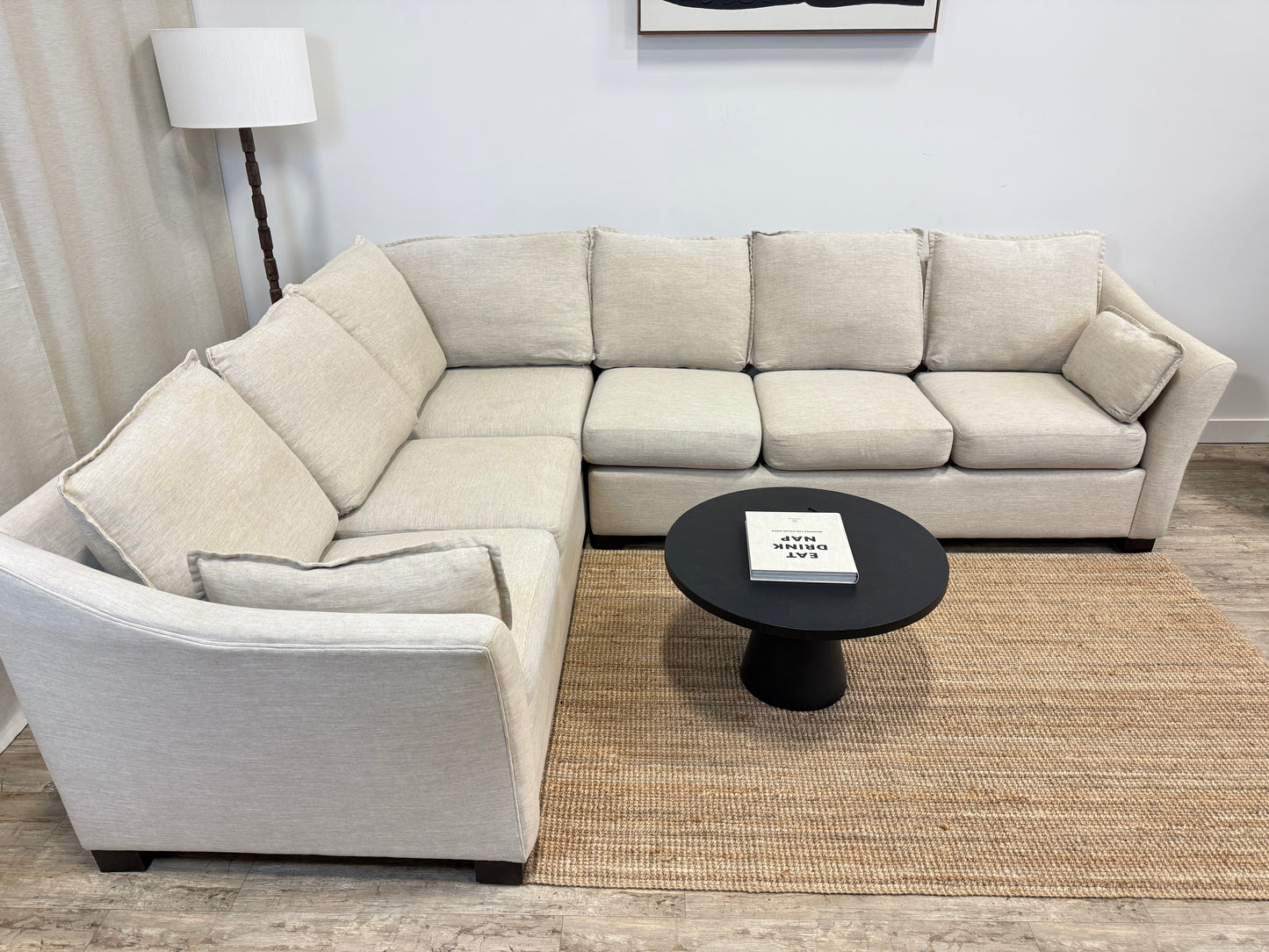 Pre-owned L shape sectional