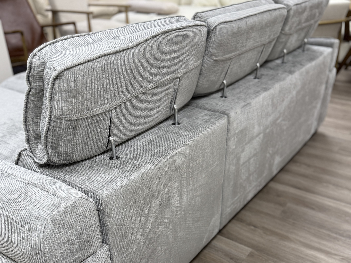 Nanaimo Sofa Bed and Storage Light Grey