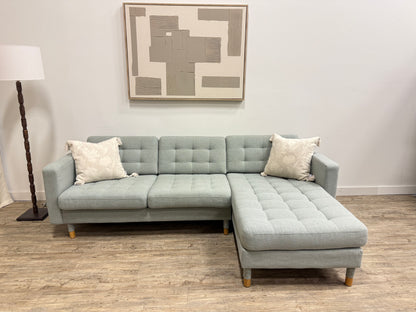 IKEA Morabo Reversible Chaise Sectional – Light Blue