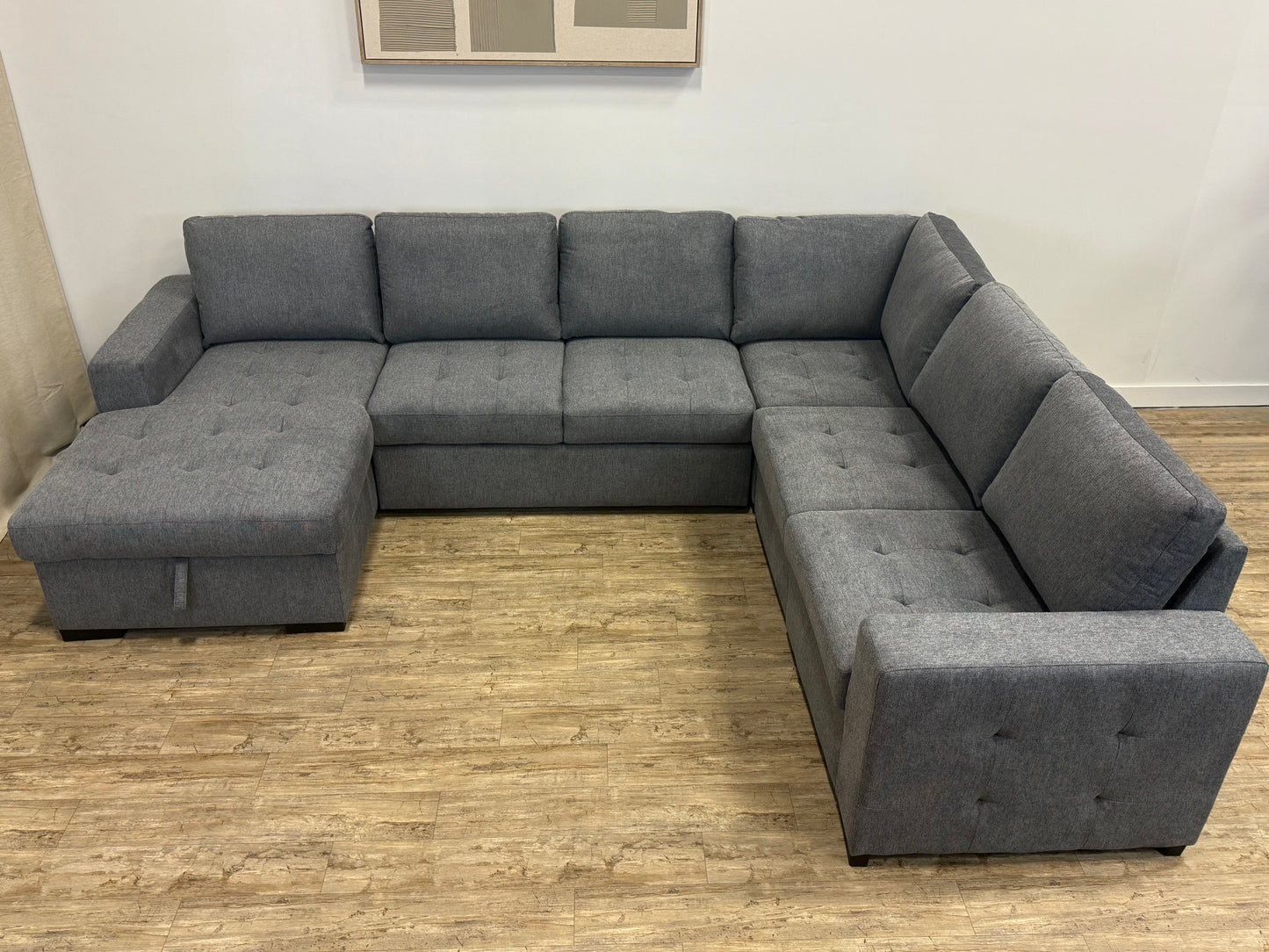 Victoria 4-Piece Sleeper Sectional with Dual Pull-Outs & Storage