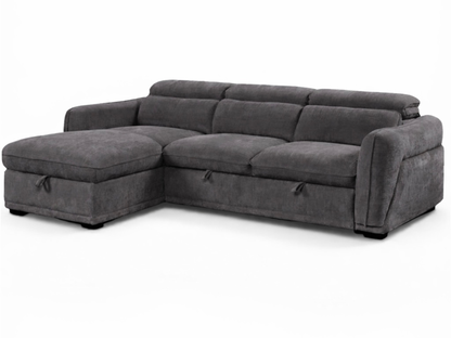 Nanaimo Sofa Bed & Storage Dark Grey