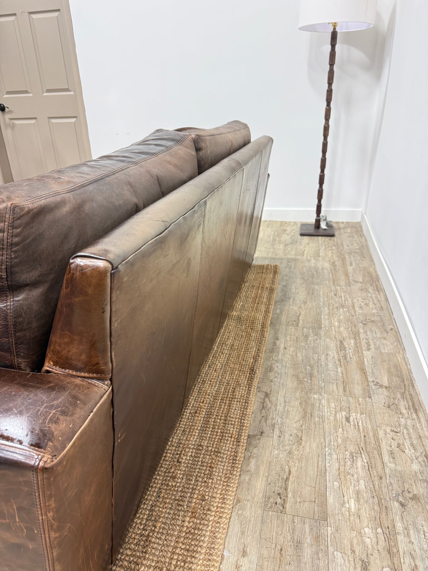 Restoration Hardware Maxwell Leather Sofa