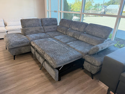 Tofino Sofa Bed Storage Sectional – Dark Grey