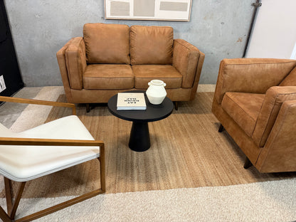 Camel Love Seat and Chair