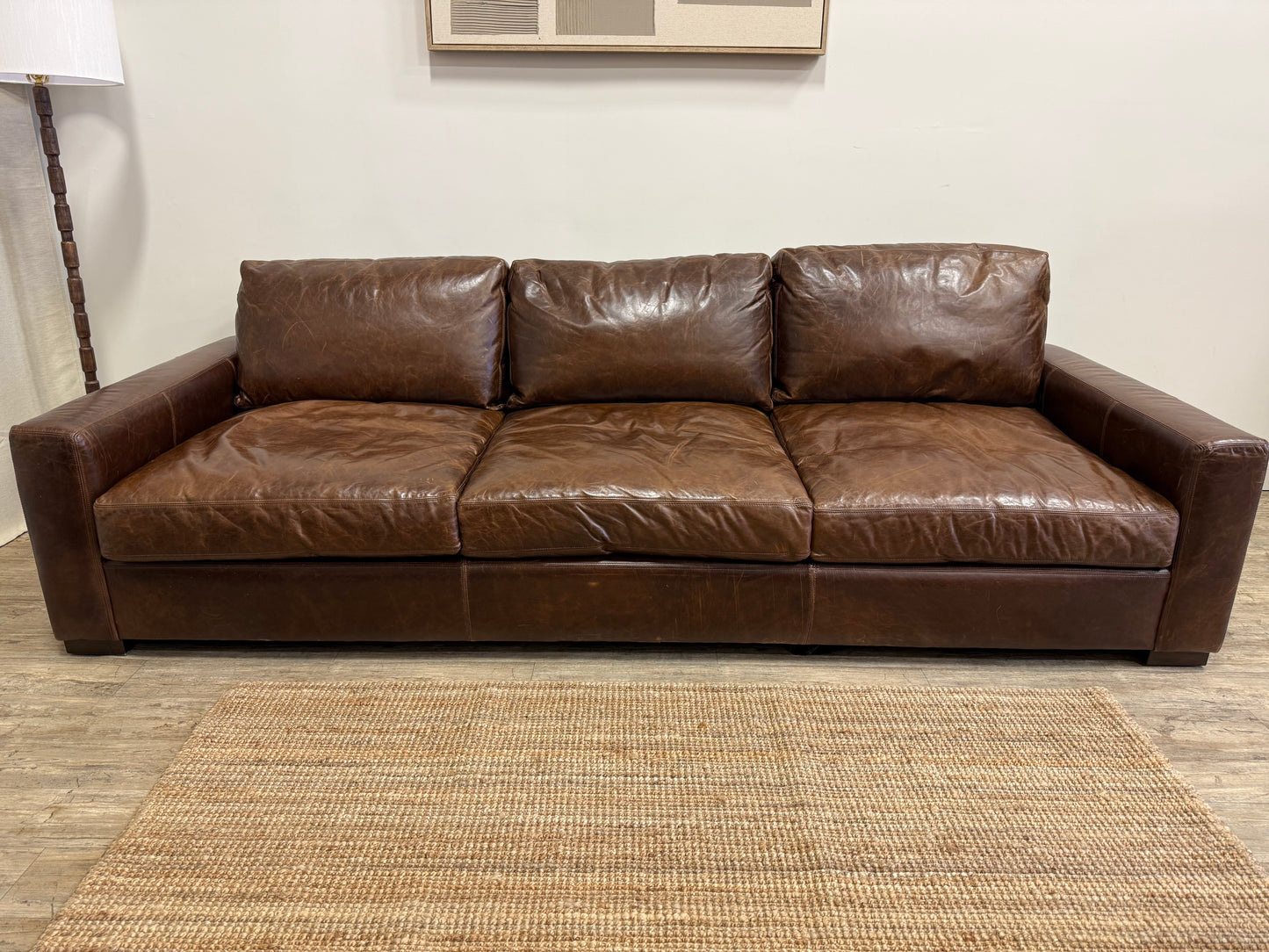 Restoration Hardware Maxwell Collection – Italian Brompton Leather (Cocoa)