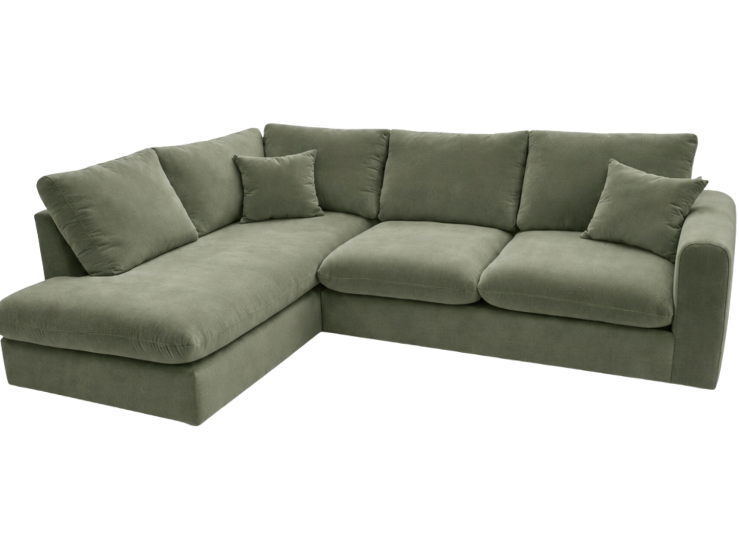 CloudEra Canadian Custom Made Pillow Back Chaise Sectional