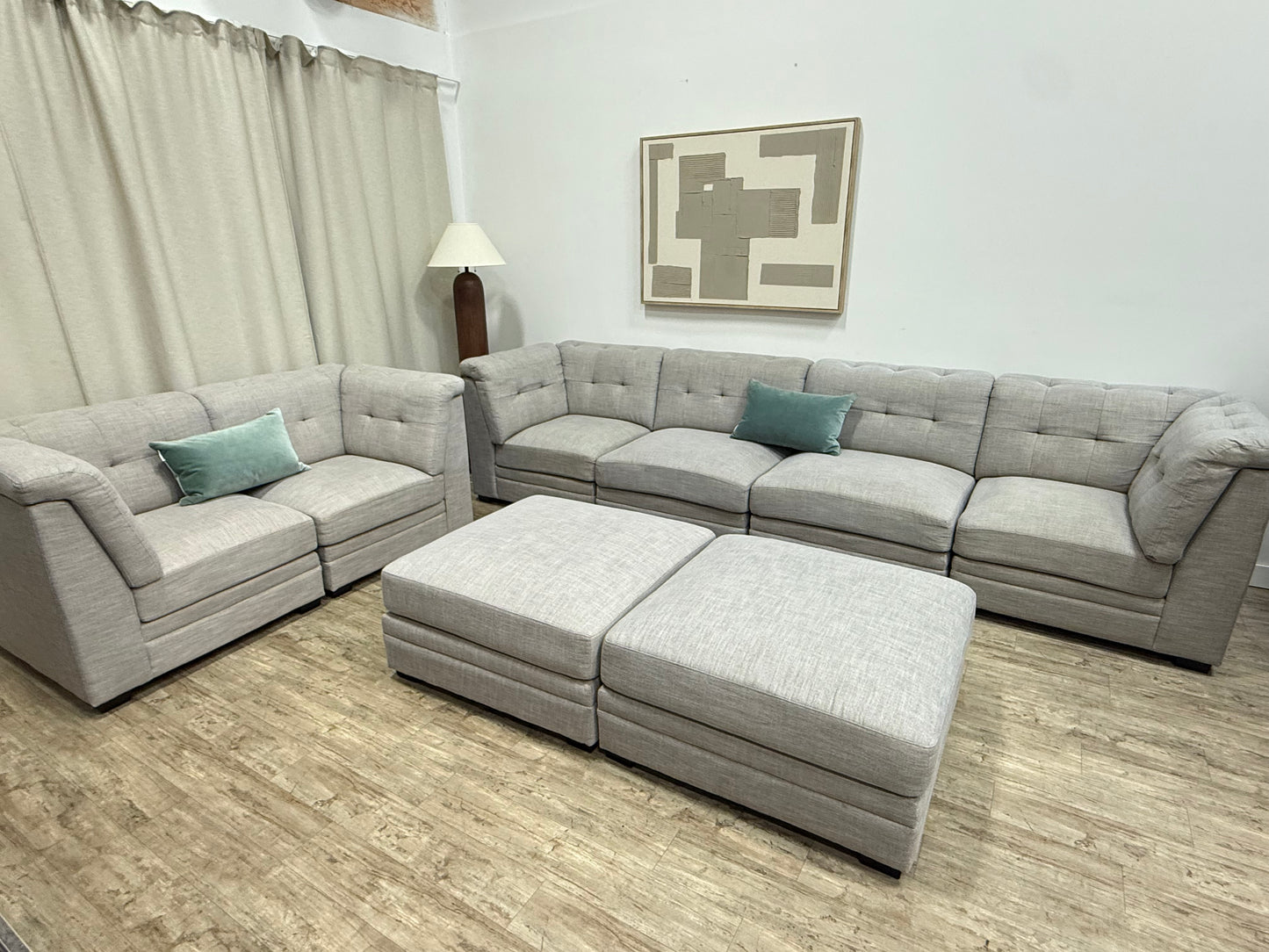 Pre owned 8-Piece Modular Sectional Sofa