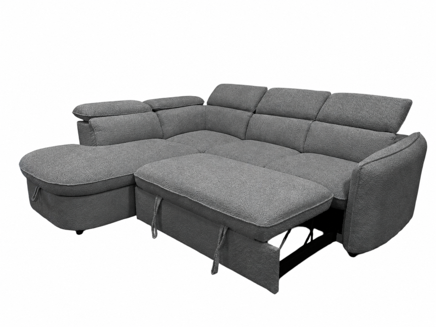 Sidney Sofa Bed Sectional Boucle Grey