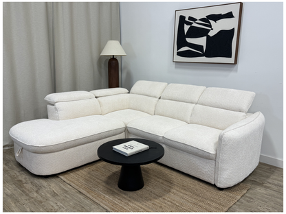 Sidney Sofa Bed Sectional Boucle Cream