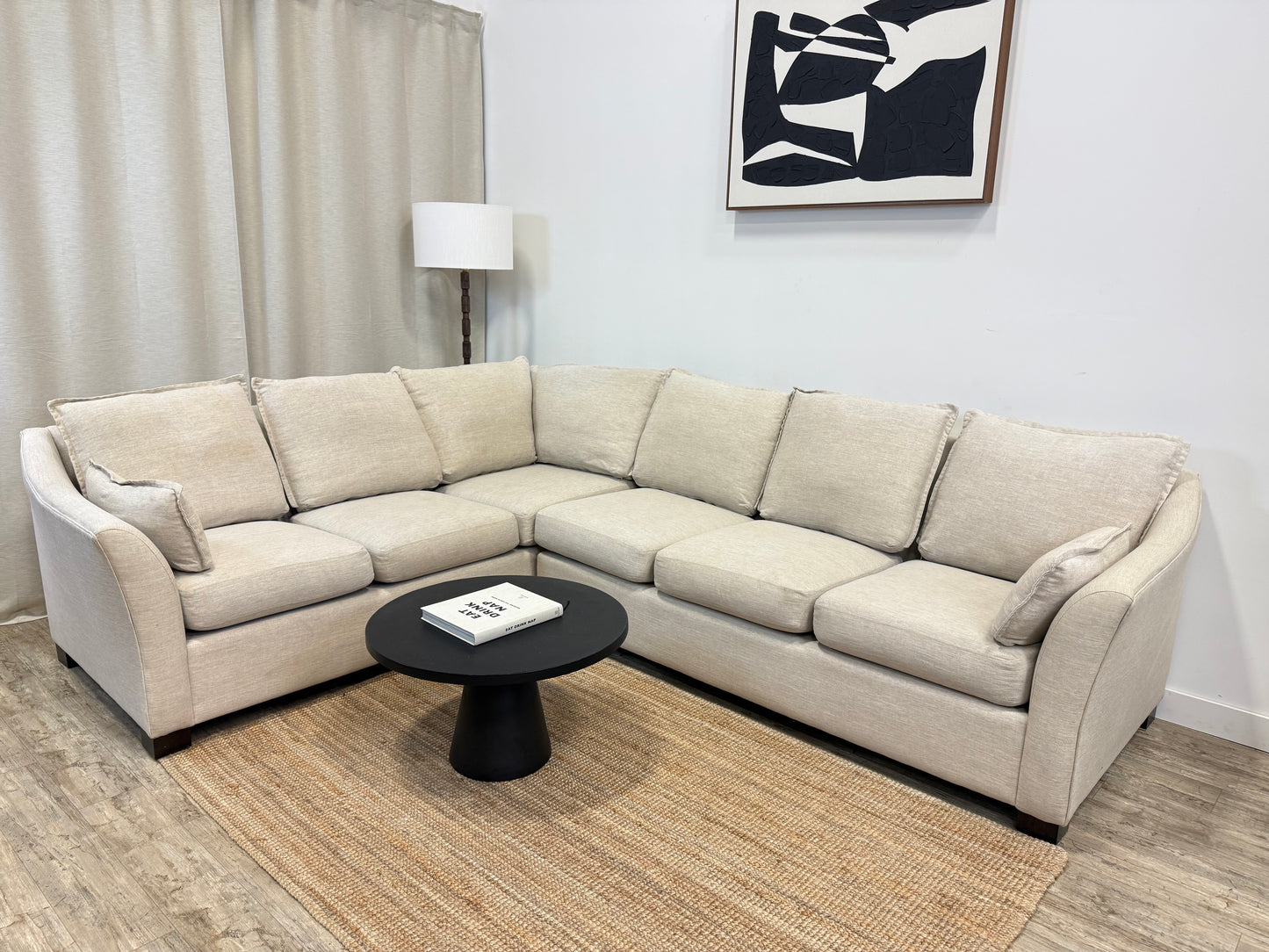 Pre-owned L shape sectional