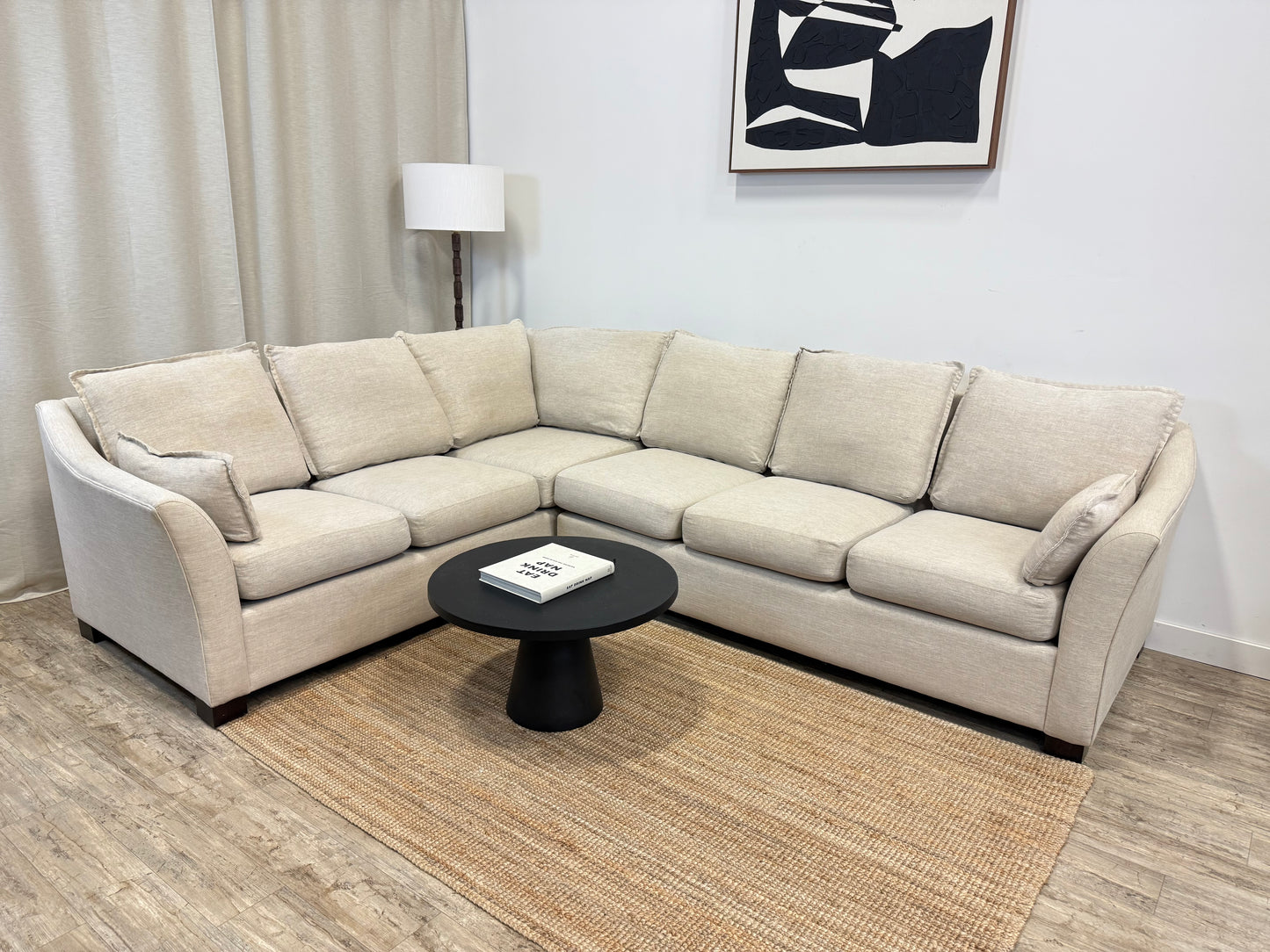 Pre-owned L shape sectional